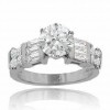 1.93 CT Women's Round Cut Diamond Engagement Ring 14 K